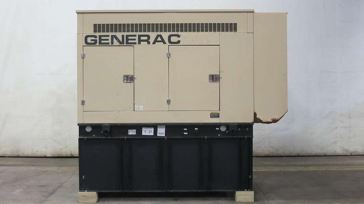Used Used Generac SD060 Diesel Generator, 1552 Hrs Single Phase 60 kW