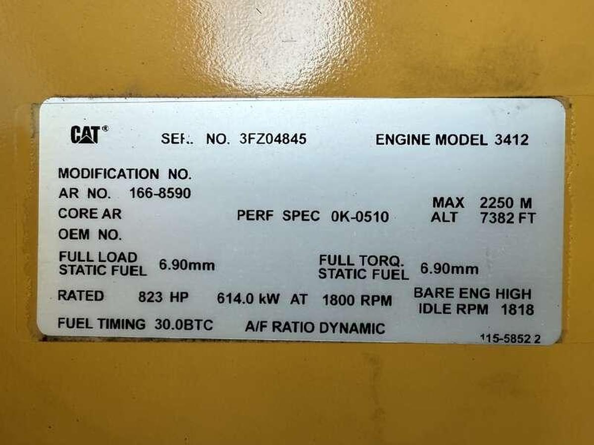 Used Used Caterpillar 3412 Diesel Generator, 465 Hrs  550 kW