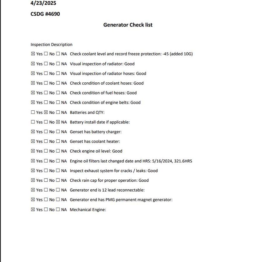 Used Used Cummins DFAB Diesel Generator, 330 Hrs 230 kW