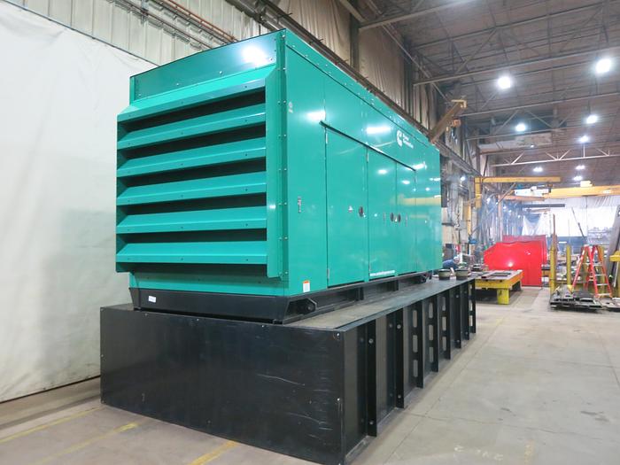 Used Used Cummins DFEK QSX15-G9 Diesel Generator, 300 Hrs, EPA Tier 2, 500 KW