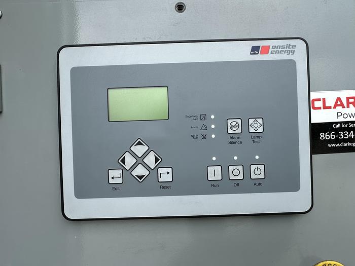 Used Used MTU DS600 12V1600G80S Diesel Generator, 188 Hrs, EPA Tier 2, 600 KW