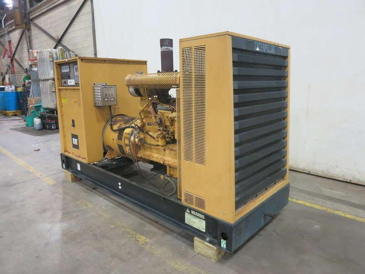 Used Used Caterpillar 3306B Diesel Generator, 1102 Hrs 250 kW