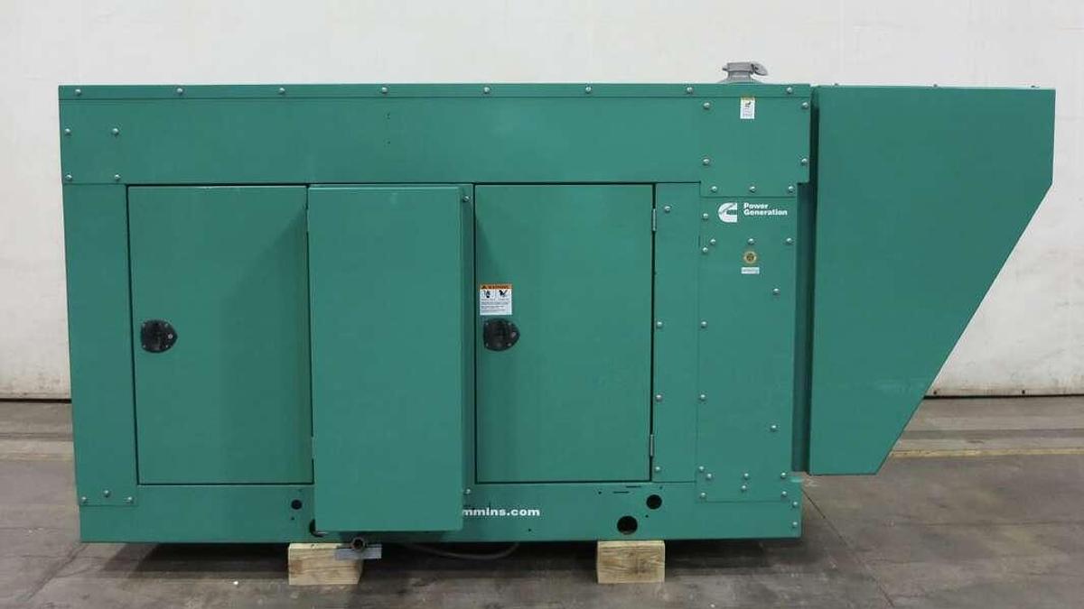 Used Used Cummins GGHJ Natural Gas / Propane Generator, 257 Hrs, EPA Certified 0 125 kW