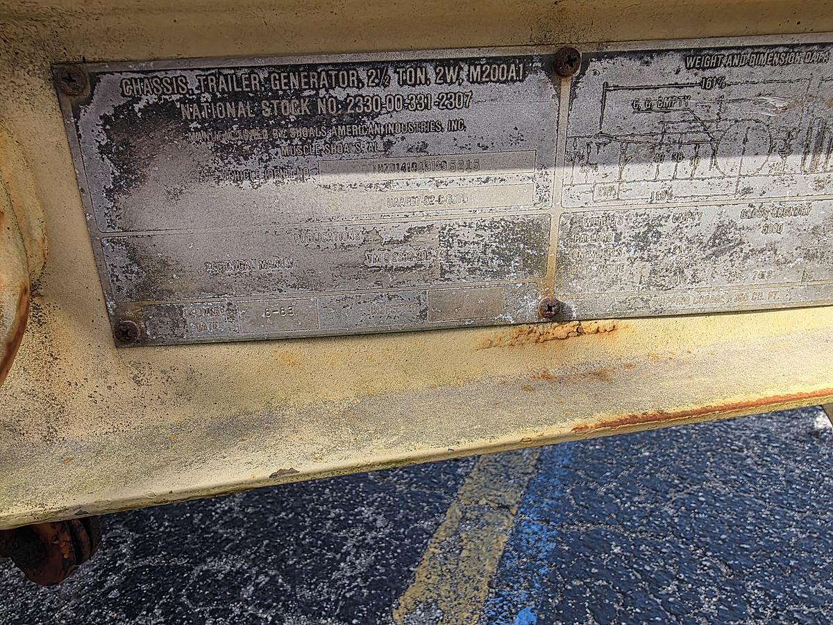 Used Military trailer