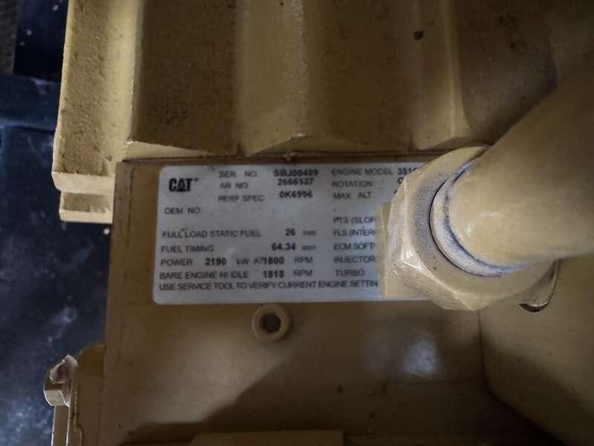 Used Used Caterpillar 3516C Diesel Generator, 237 Hrs, EPA Tier 2  2000 kW