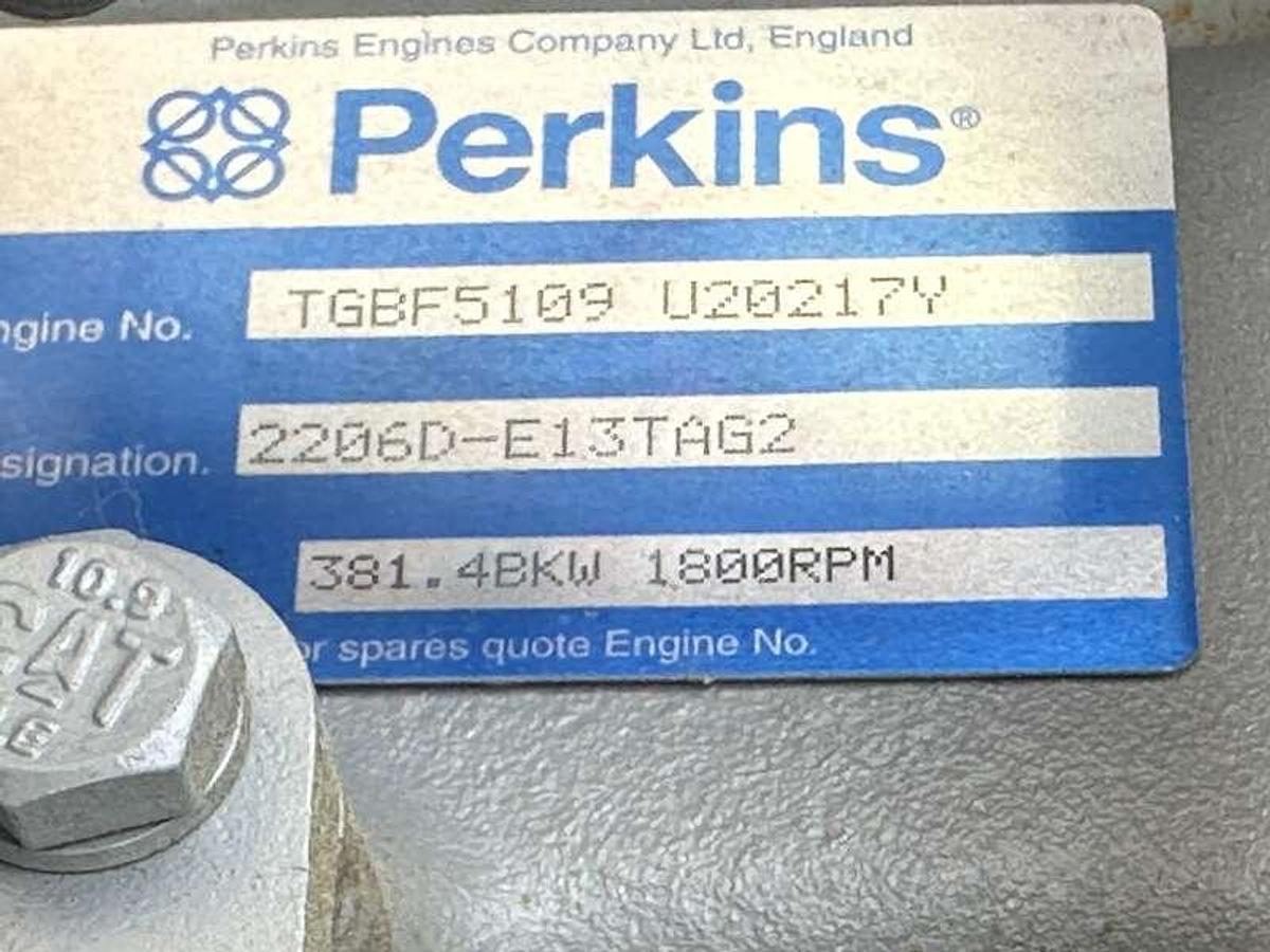 Used Used Taylor TD300 Perkins Engine Diesel Generator, 97 Hrs, EPA Tier 3 300 kW