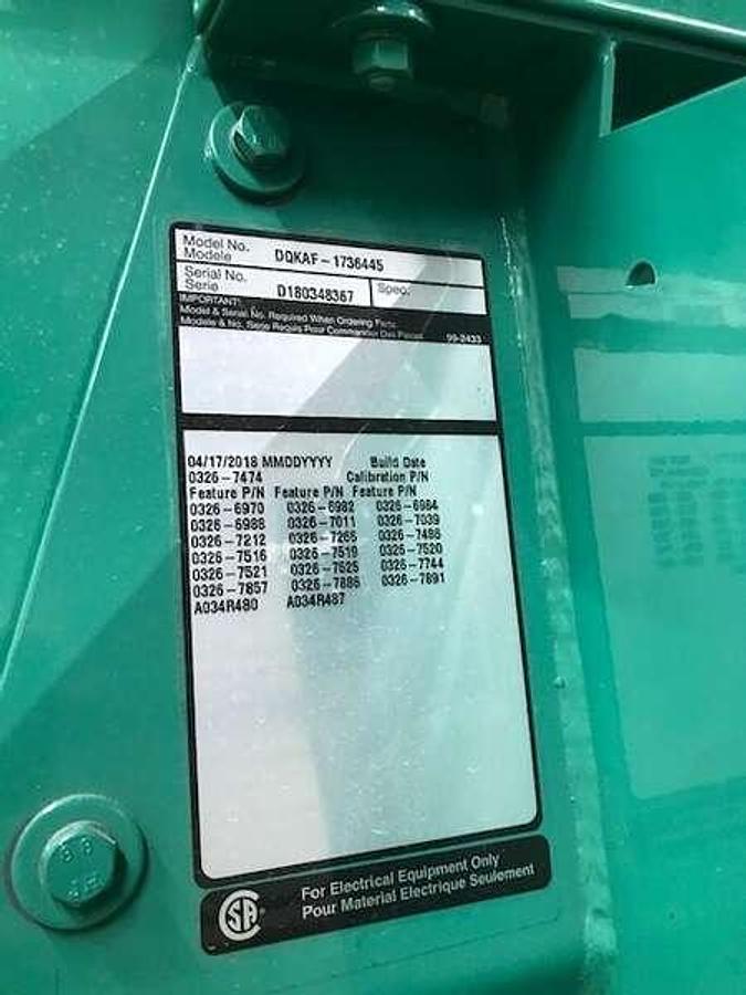 Used Used Cummins DQKAF Diesel Generator, 166 Hrs, EPA Tier 2 2250 kW
