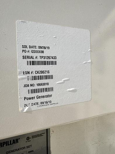 Used Used Caterpillar XQ230 Rental Grade Diesel Generator, 2767 Hrs, EPA Tier 4F, 200 KW