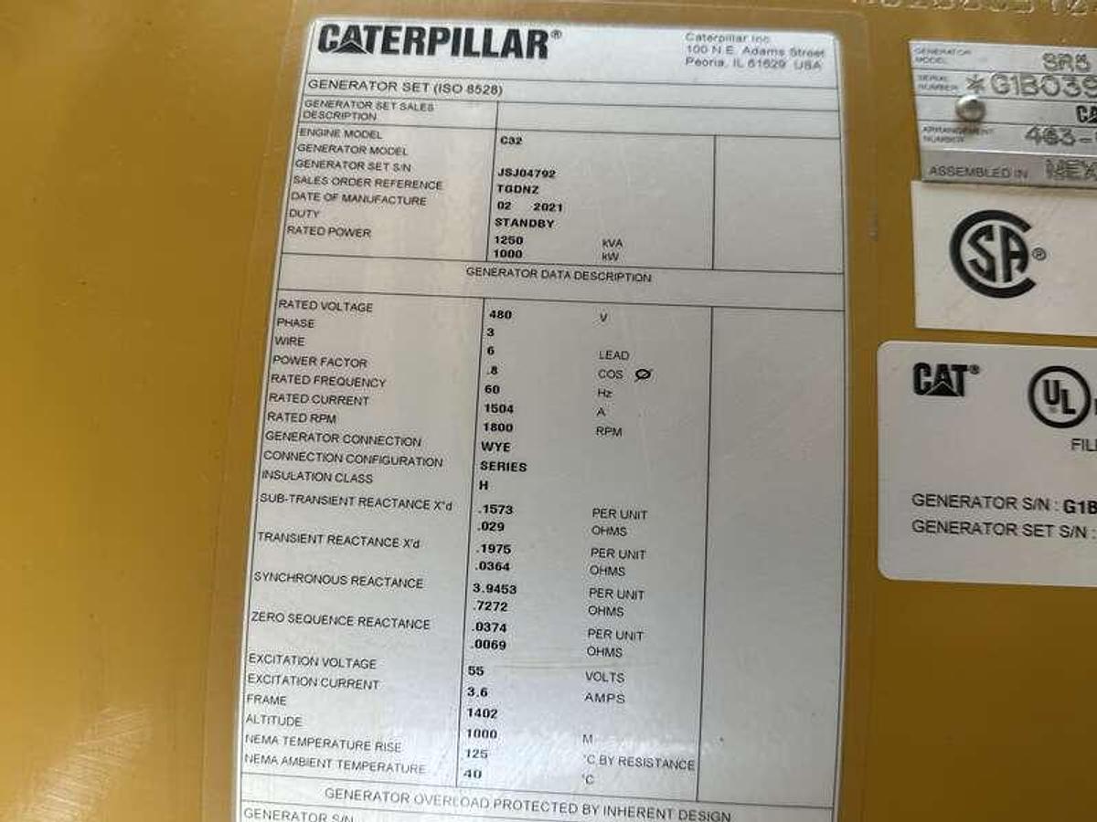 Used 2021 Caterpillar MODEL: C32