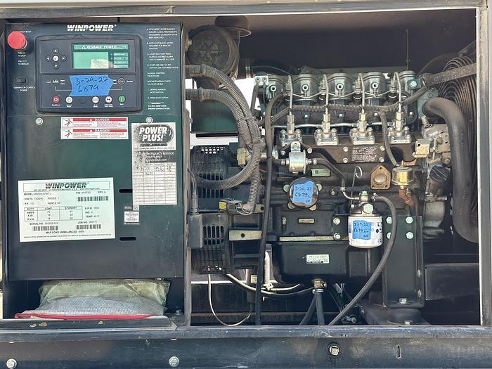 Used Used Winpower DR20 Isuzu BV-4LE1 Rental Grade Diesel Generator 6886 Hrs EPA Tier 3, 20 KW