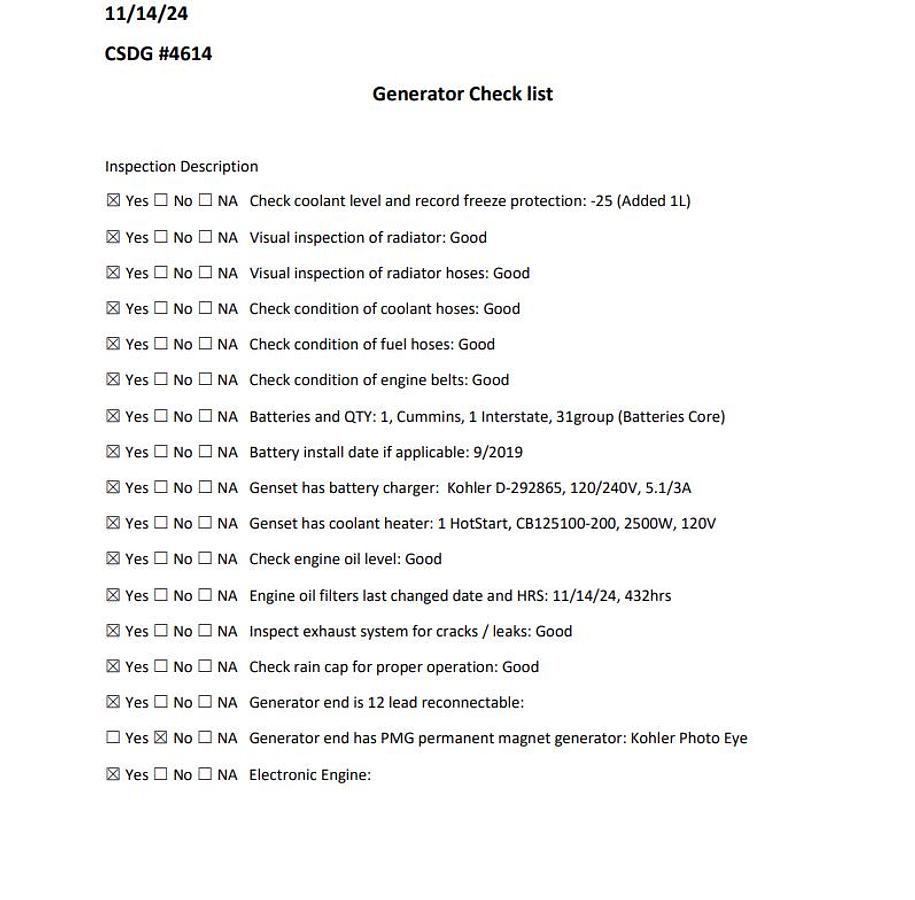 Used Used Kohler 275REOZJD John Deere 6090HF485 Diesel Generator, 342 Hrs, EPA Tier 3, 275 KW