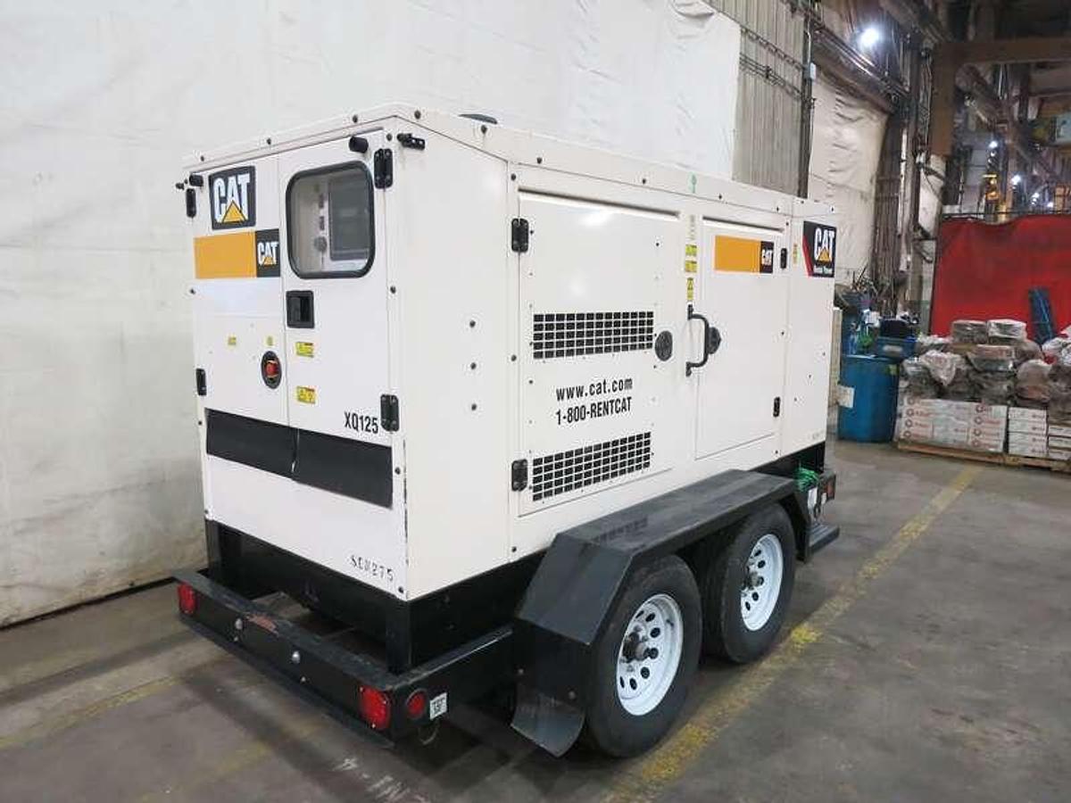 Used Used Caterpillar XQ125 Rental Grade Diesel Generator 5320 Hrs EPA Tier 4F 110 kW