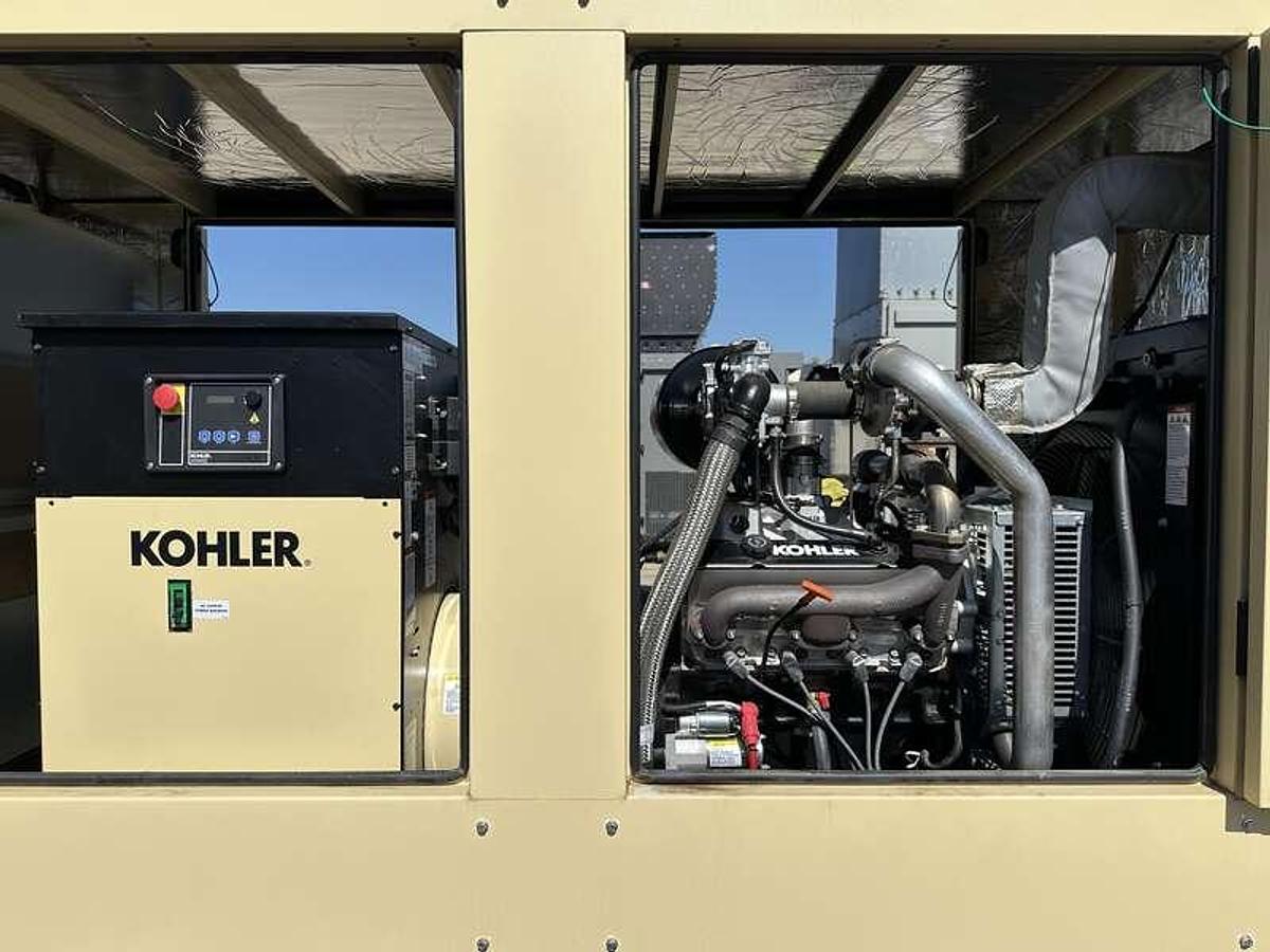 Used Used Kohler KG80 Natural Gas / Propane Generator, 83 Hrs, EPA Certified