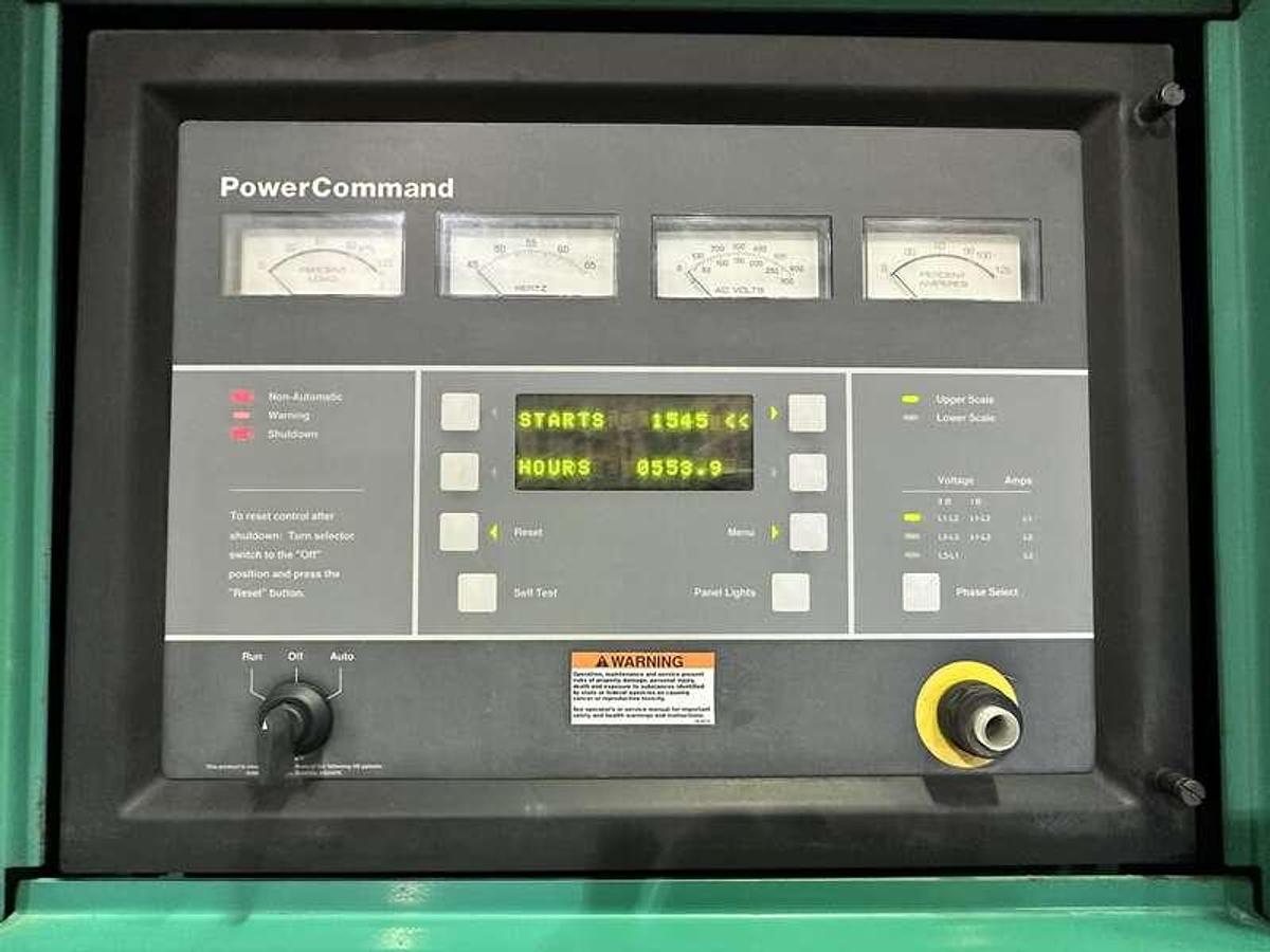 Used Used Cummins DFHA QST30-G1 Diesel Generator 554 Hrs  750 kW