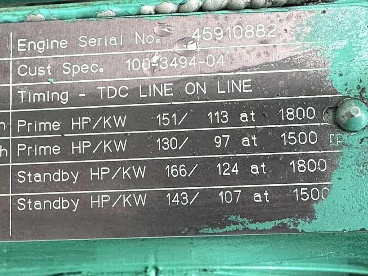 Used Used Cummins DGDA Diesel Generator, 728 Hrs