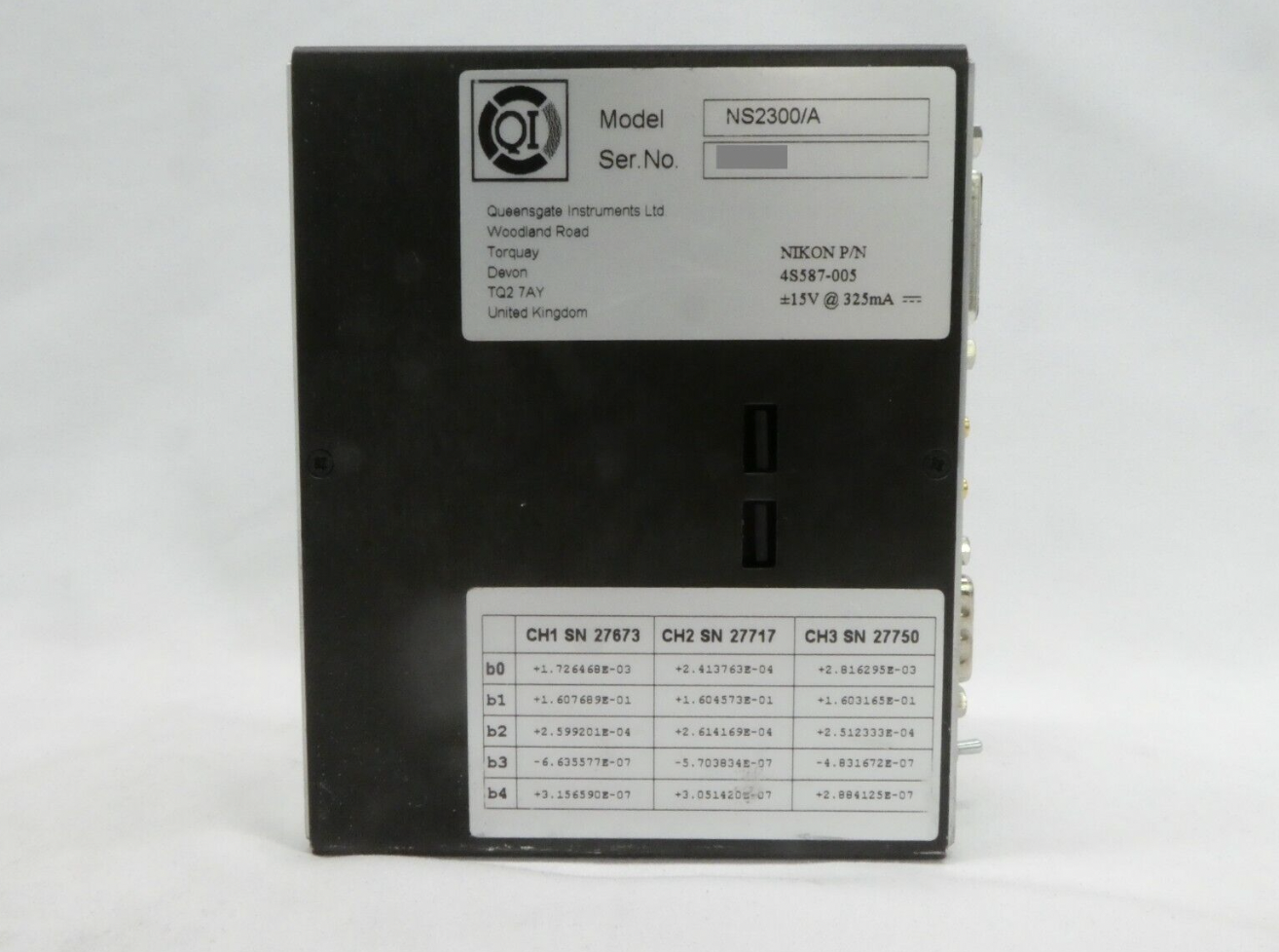 Used Queensgate NS2300/A 3-Channel Position Sensor Unit SDL Nikon 4S587-005 NSR-S307E