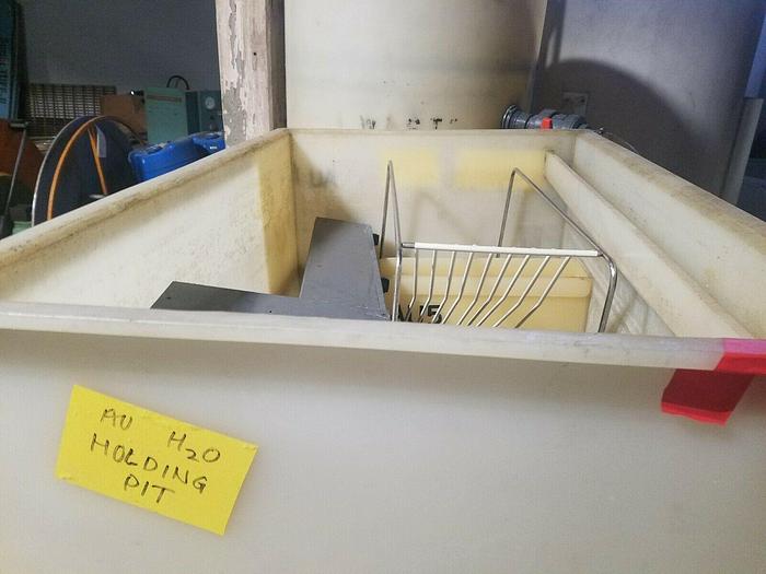 Used Polypropylene Plating Tank 47" long x 26" wide x 27" Deep