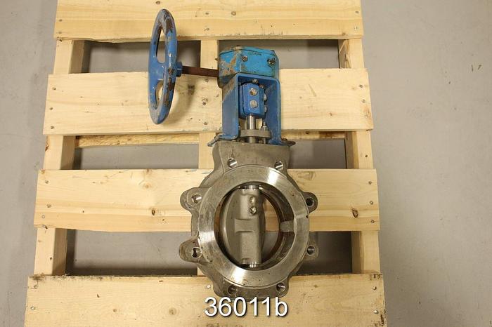 Used Neles Jamesbury 6 815L TT 3600MT 6" Hand Operated Butterfly Valve #36011