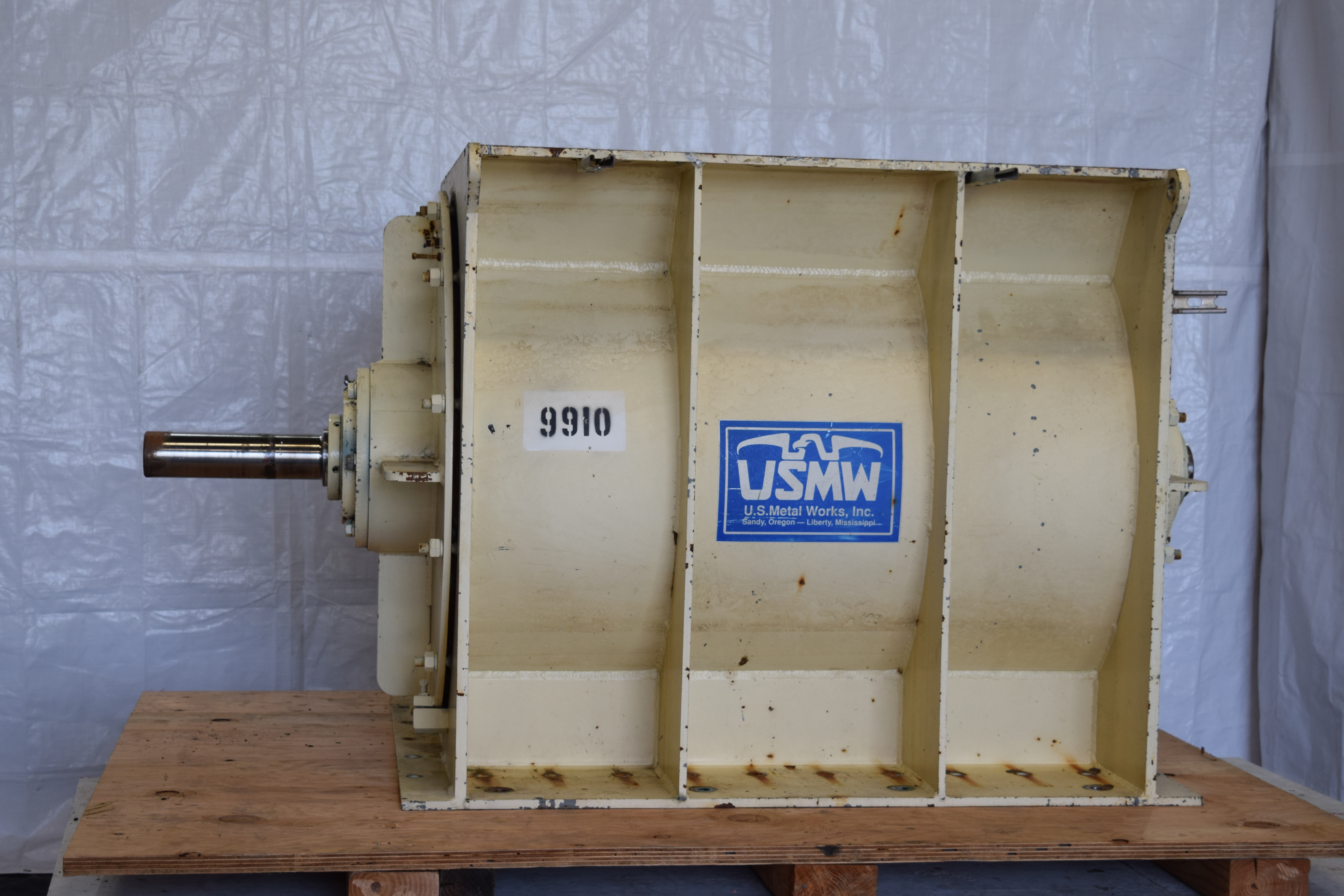 Used 35 x 45 feeder, rotary feeder airlock 35” x 45”, 35 x 45” rotary airlock, 45” x 35” rotary valve U.S. metal works ER feeder, used metal rotating valve,