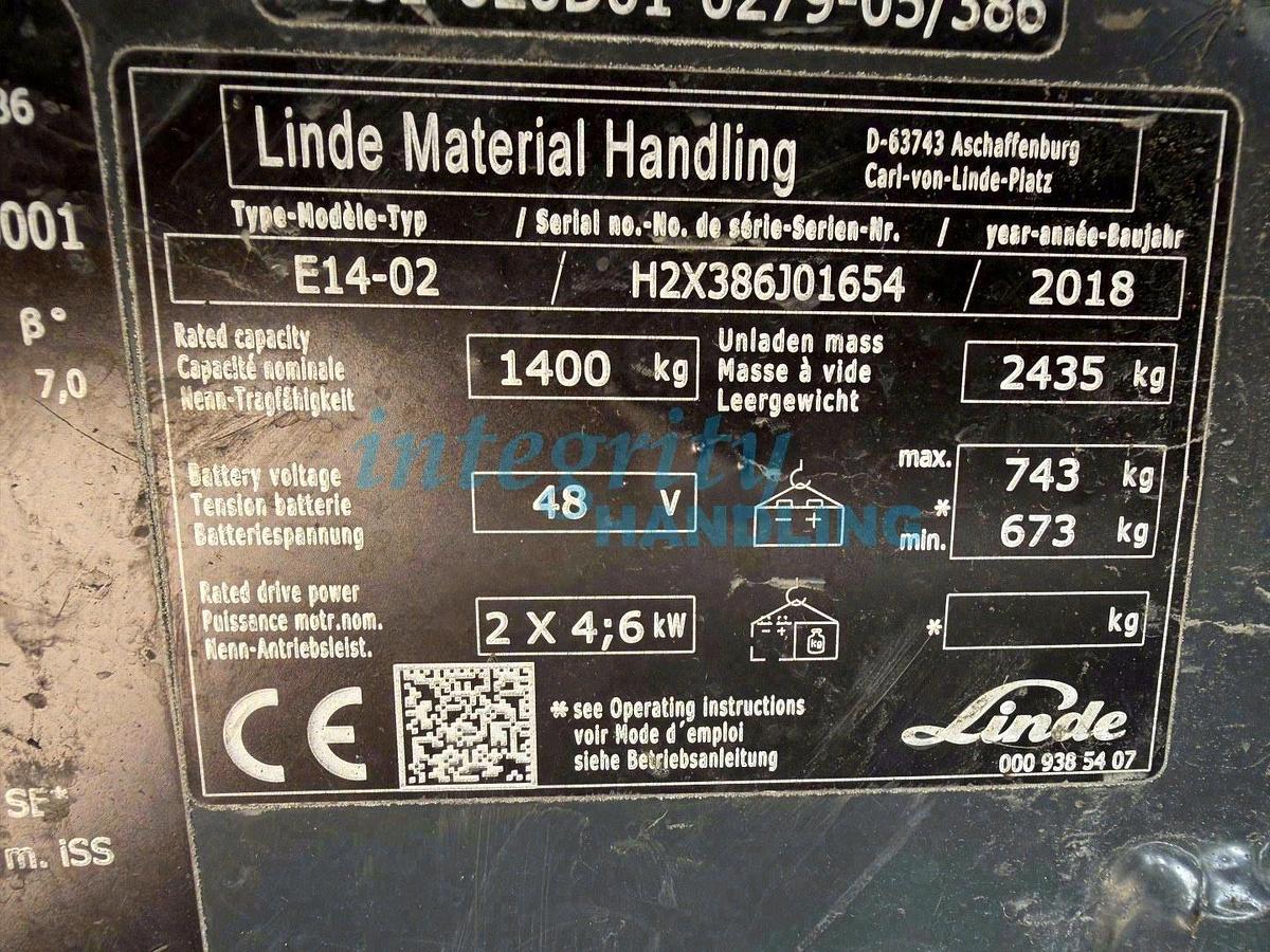 Used 2018 LINDE E14-02