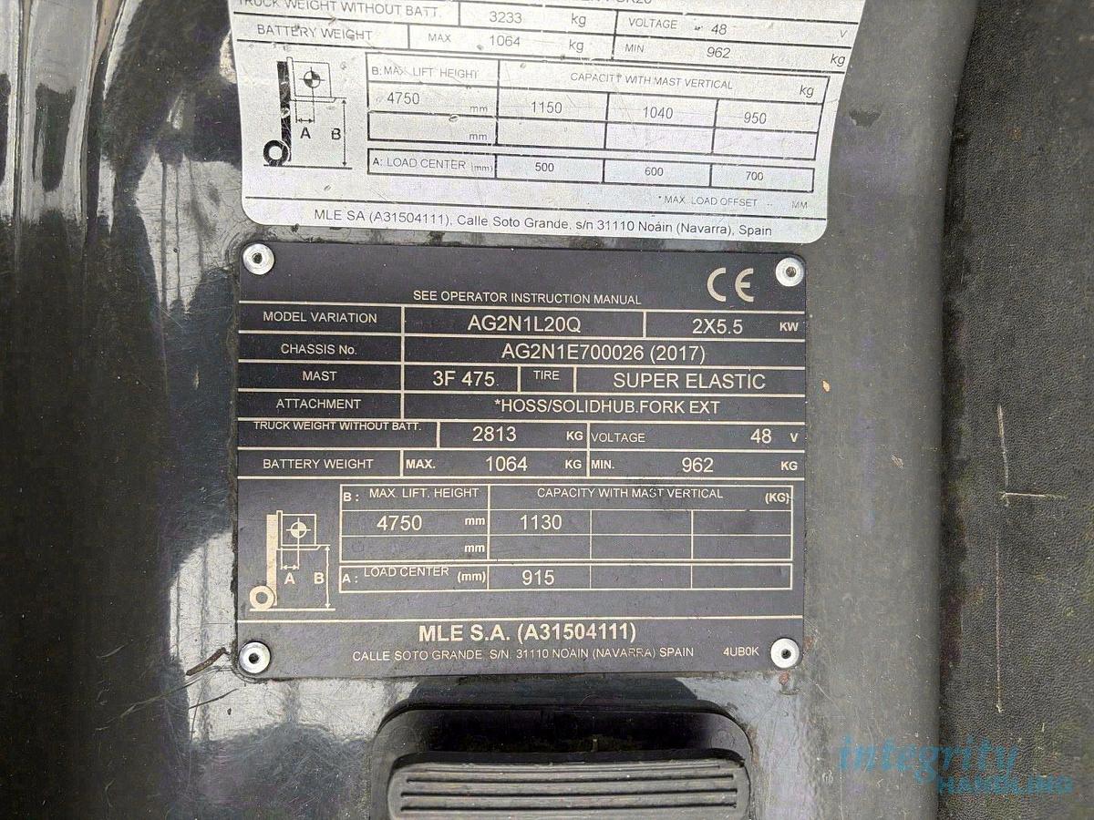 Used 2017 TCM/UNICARRIERS AG2N1L20Q