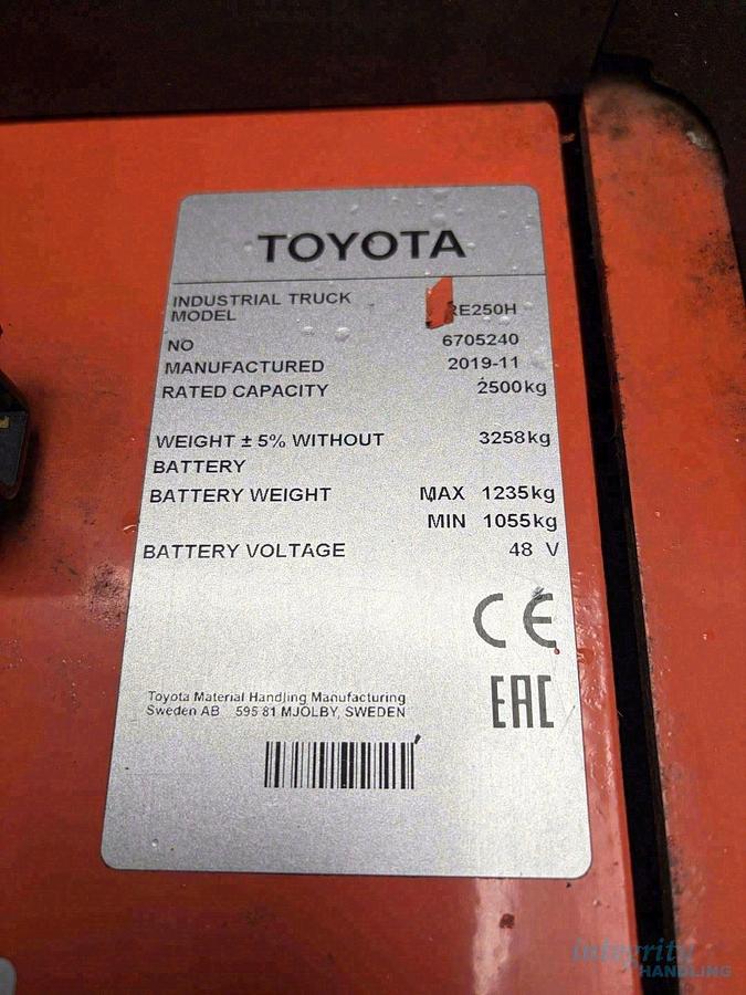 Used 2019 BT RRE250H