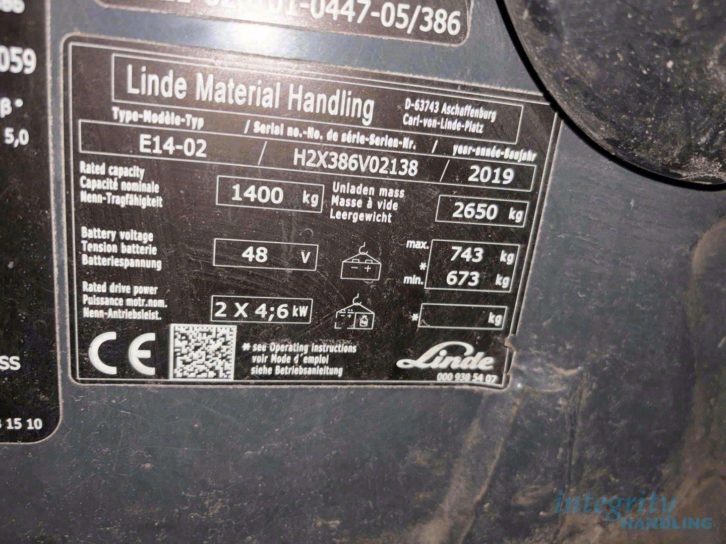Used 2019 LINDE E14-02