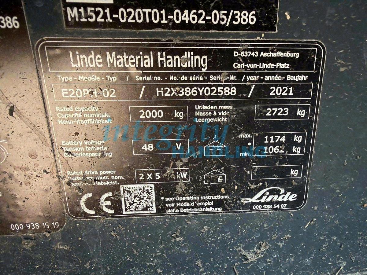 Used 2021 LINDE E20PH-02