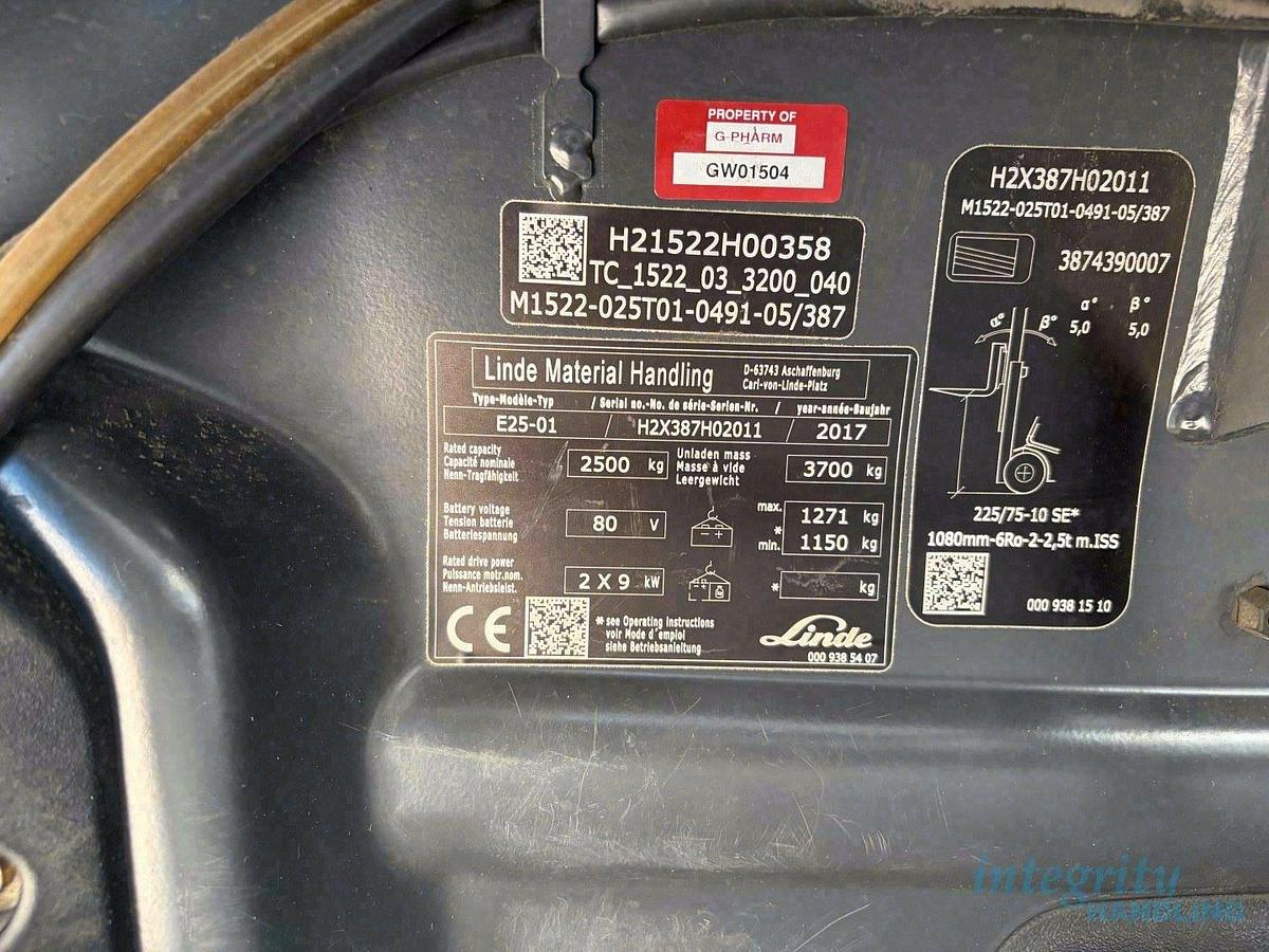 Used 2017 LINDE E25-01