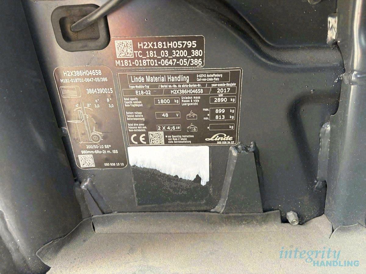 Used 2017 LINDE E18-02
