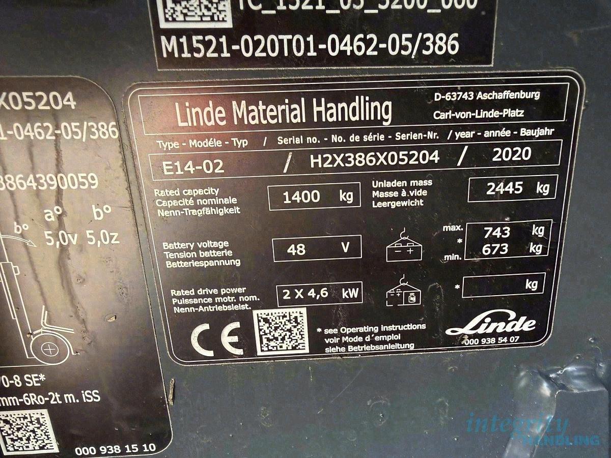 Used 2020 LINDE E14-02