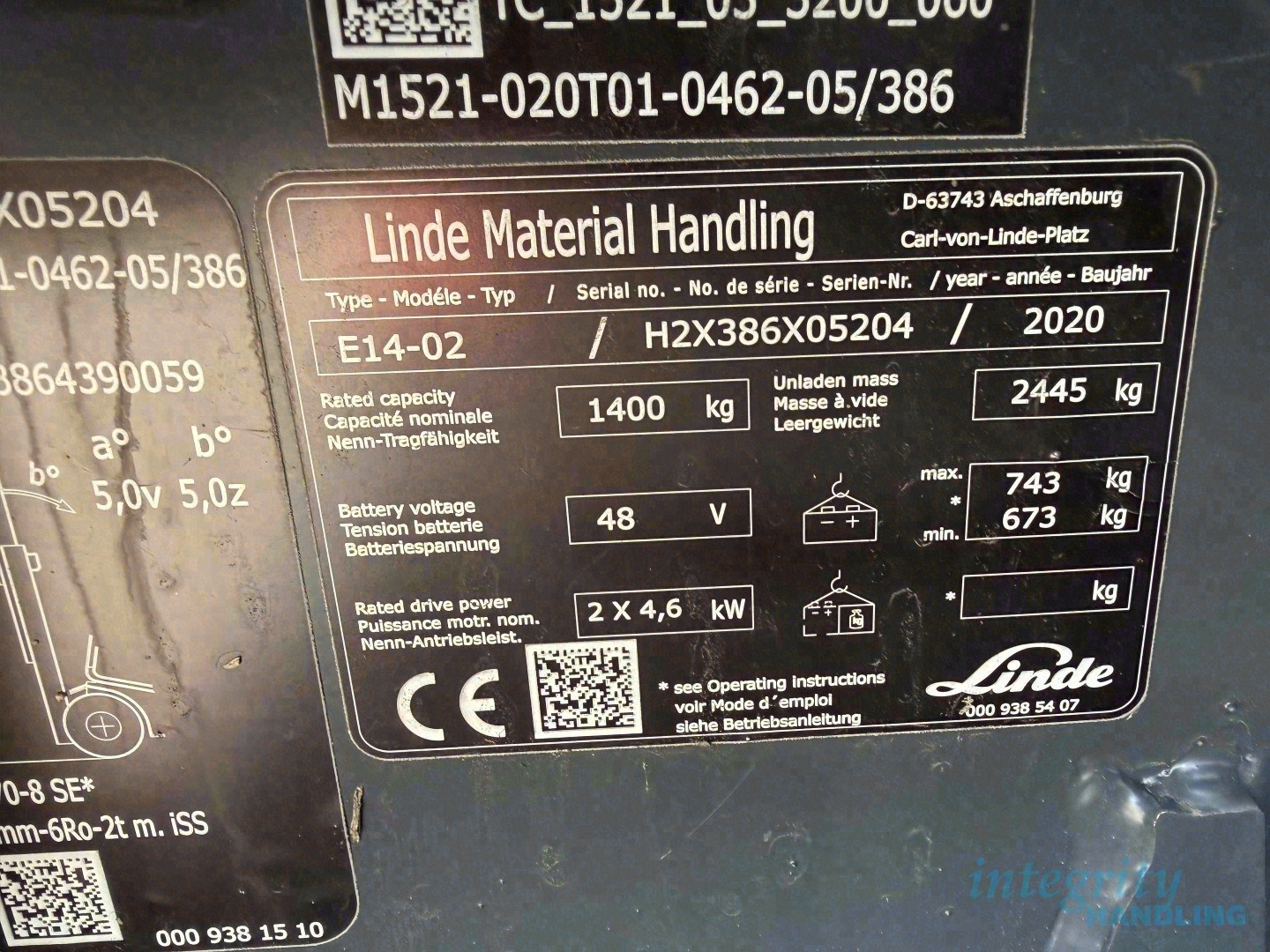 Used 2020 LINDE E14-02
