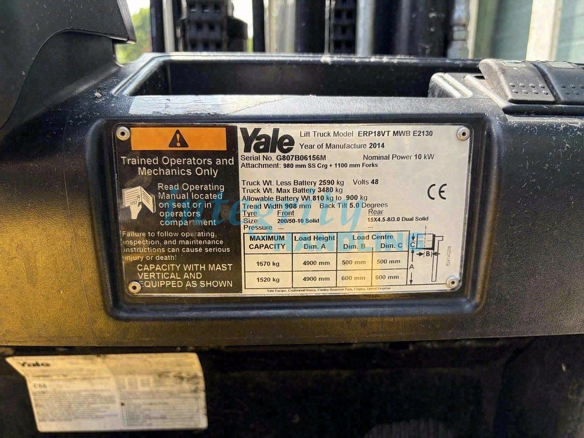 Used 2014 YALE ERP18VT