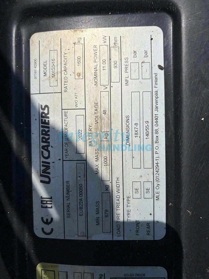 Used 2022 MITSUBISHI/UNICARRIERS MXS3-16