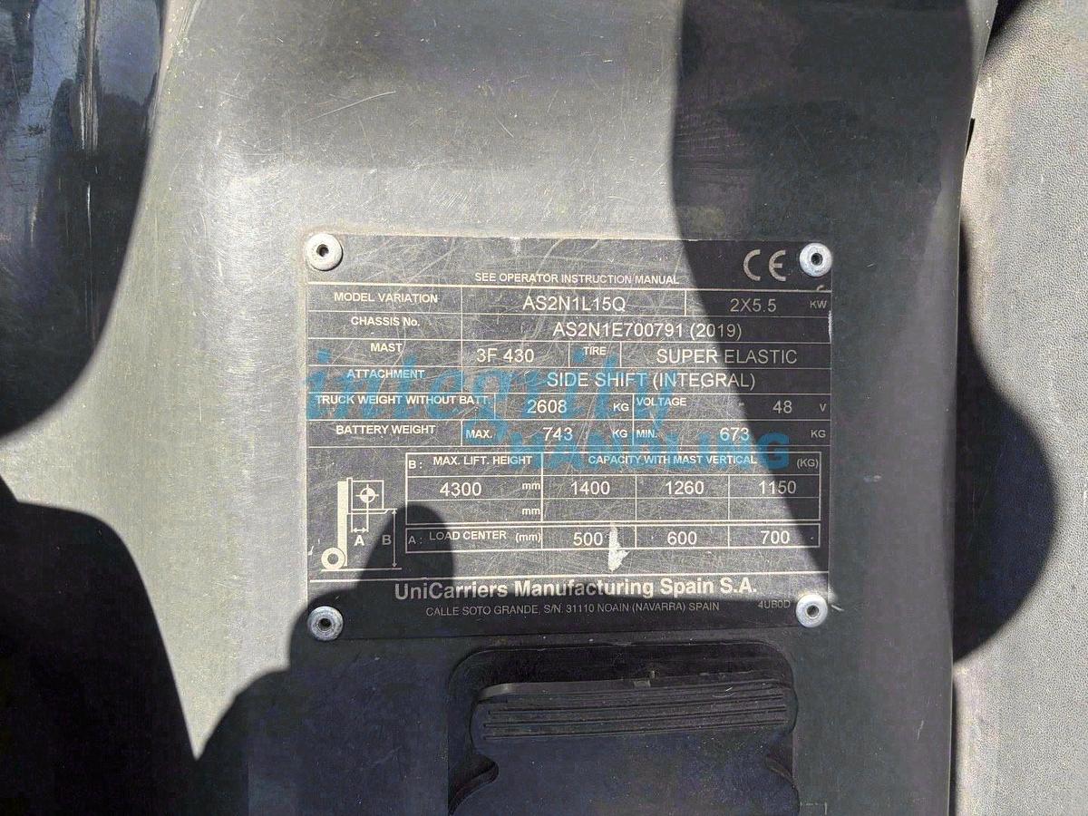 Used 2019 TCM/UNICARRIERS AS2N1L15Q