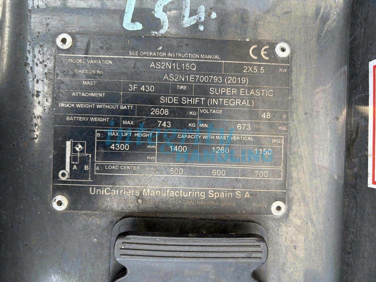 Used 2019 TCM/UNICARRIERS ASN1L15Q