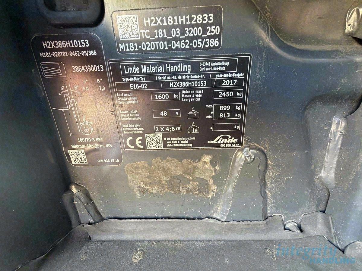 Used 2017 LINDE E16-02