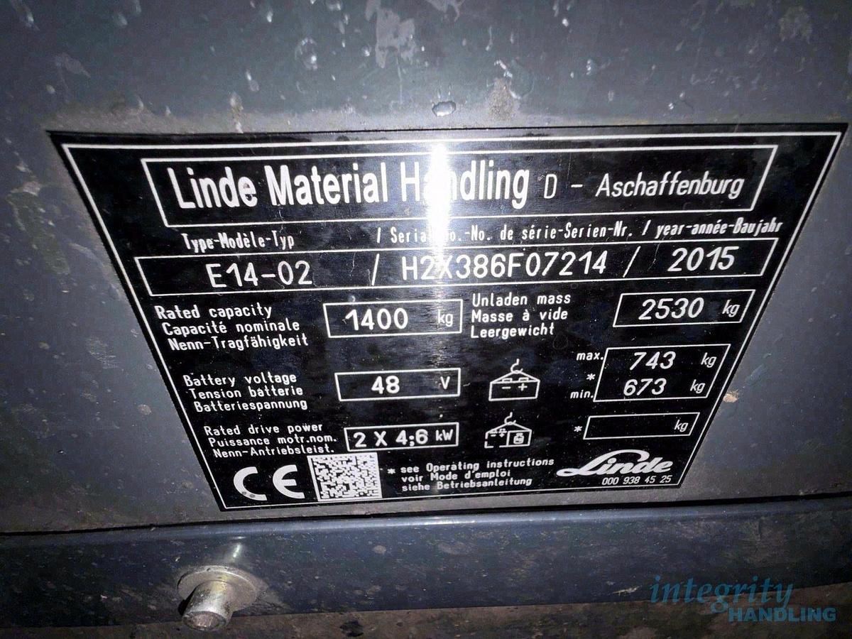 Used 2015 LINDE E14-02