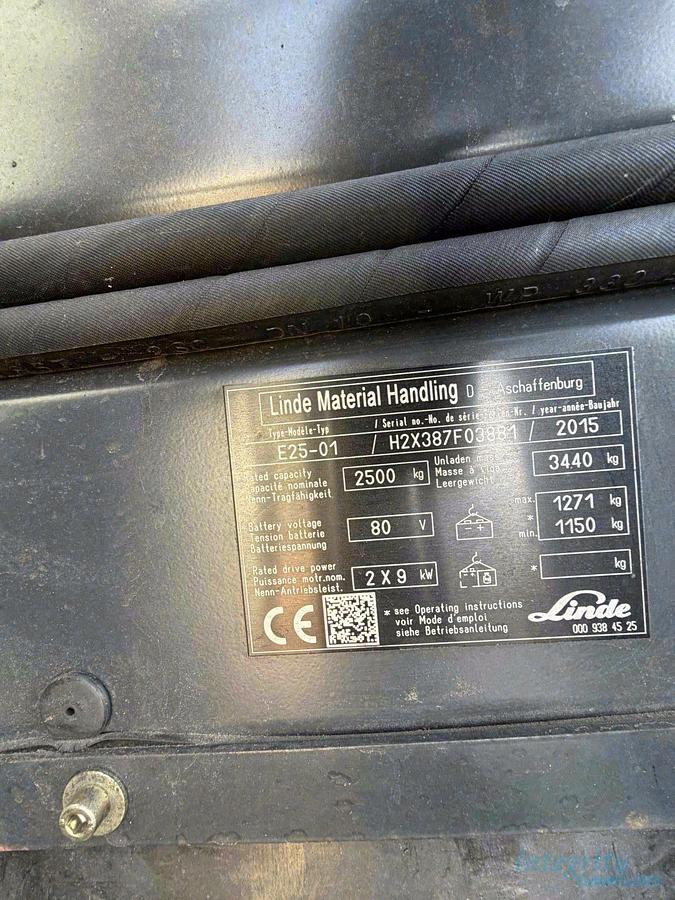 Used 2015 LINDE E25-01