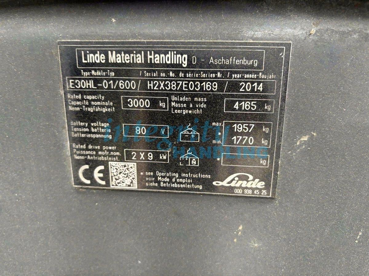 Used 2014 LINDE E30HL-01/600