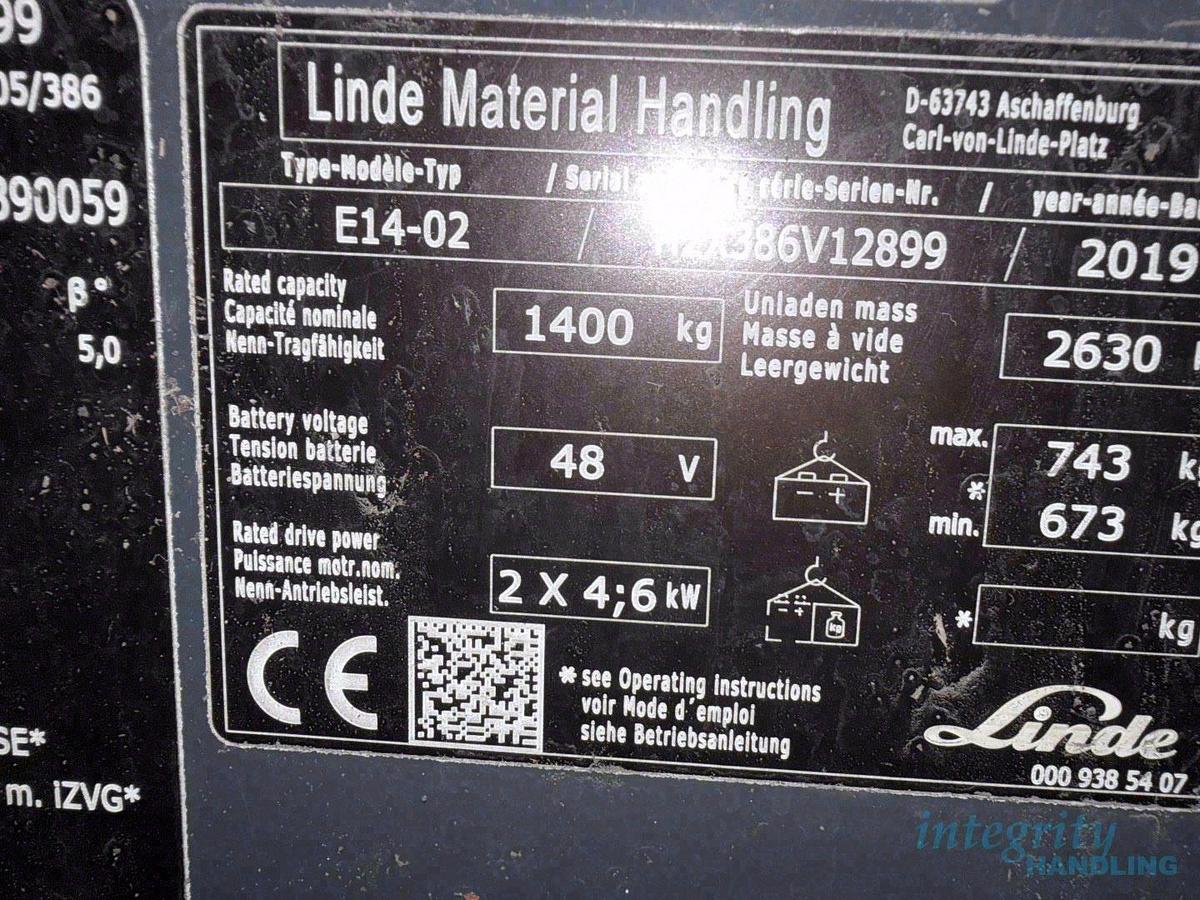 Used 2019 LINDE E14-02