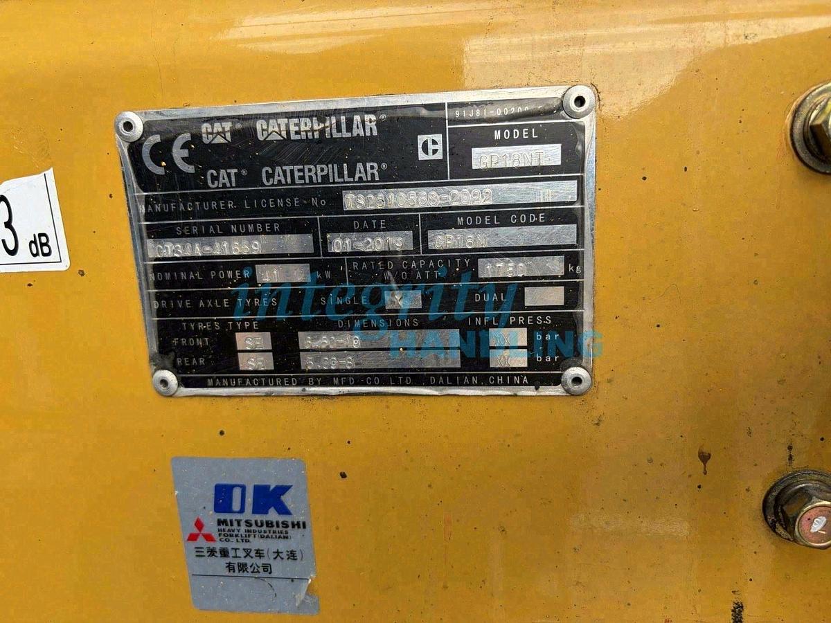 Used 2019 CAT GP18NT