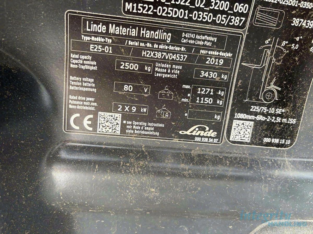 Used 2019 LINDE E25-01