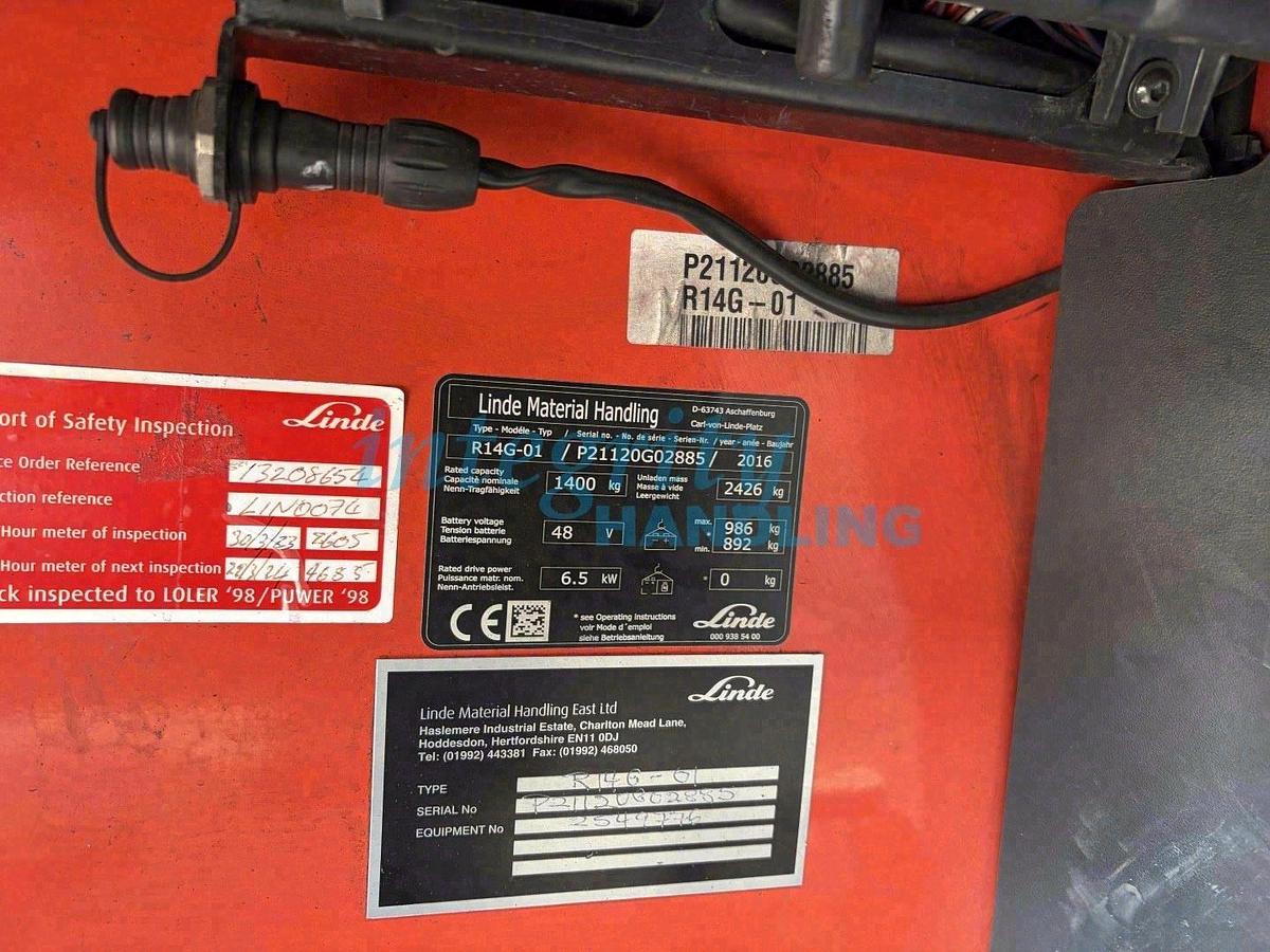 Used 2016 LINDE R14G-01