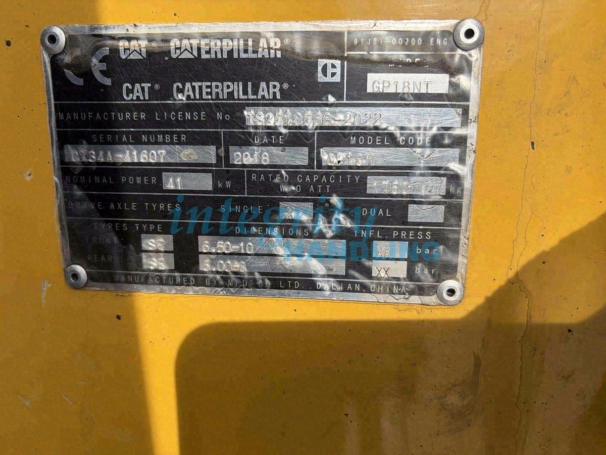 Used 2018 CAT GP18NT
