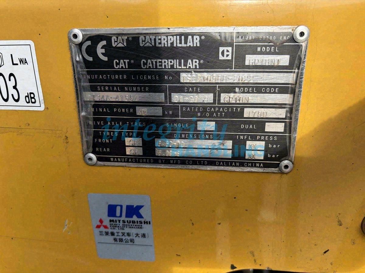 Used 2019 CAT GP18NT