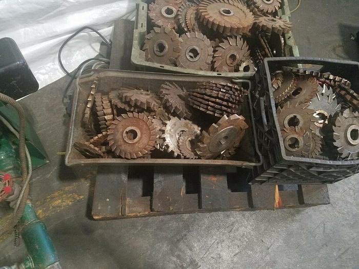 Used Assorted Cutters for Horizontal Milling Machine Full Lot one price