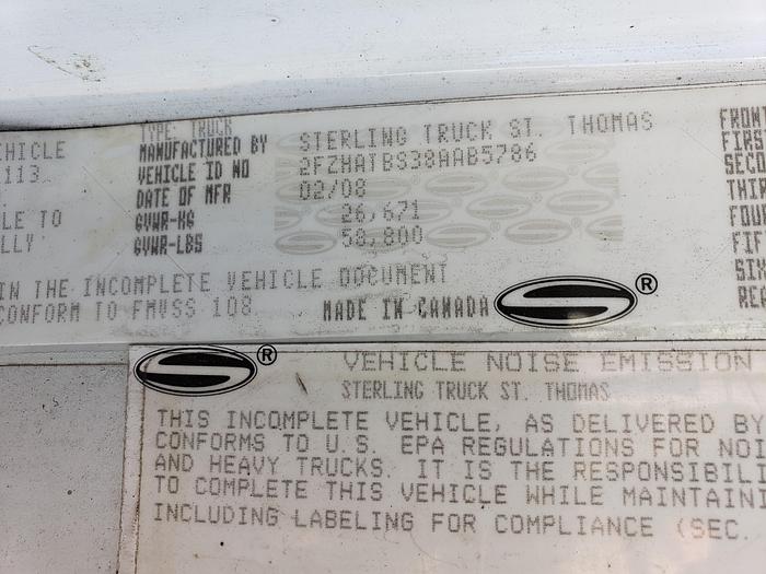 Used LOOK! 2008 Sterling Cleasby Roofing Conveyor Truck, CLEAN! LOW MILES! Princeton available!!