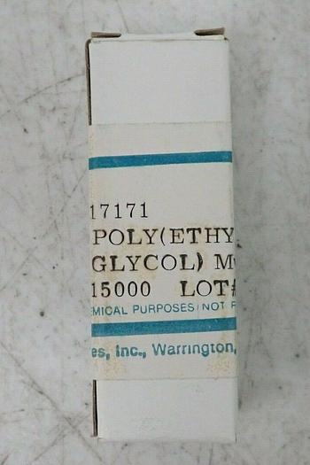 Used Polysciences 17171 Poly(ethylene glycol) 1/g ~ New, Sealed