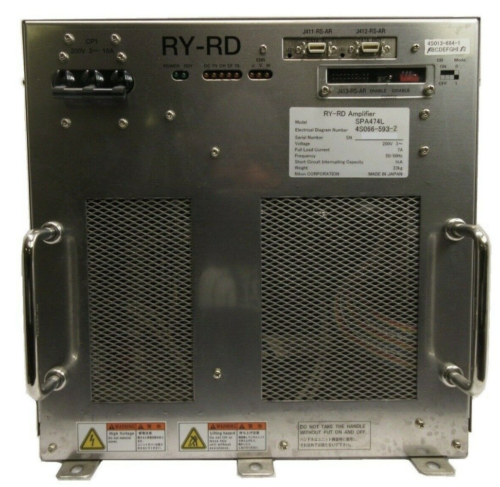 Used Nikon 4S066-593-2 RY-RD Amplifier Process Module SPA474L 4S013-684-1 Working